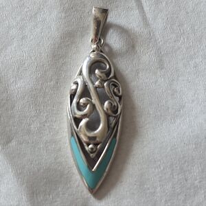 Sterling Silver and Turquoise Pendant